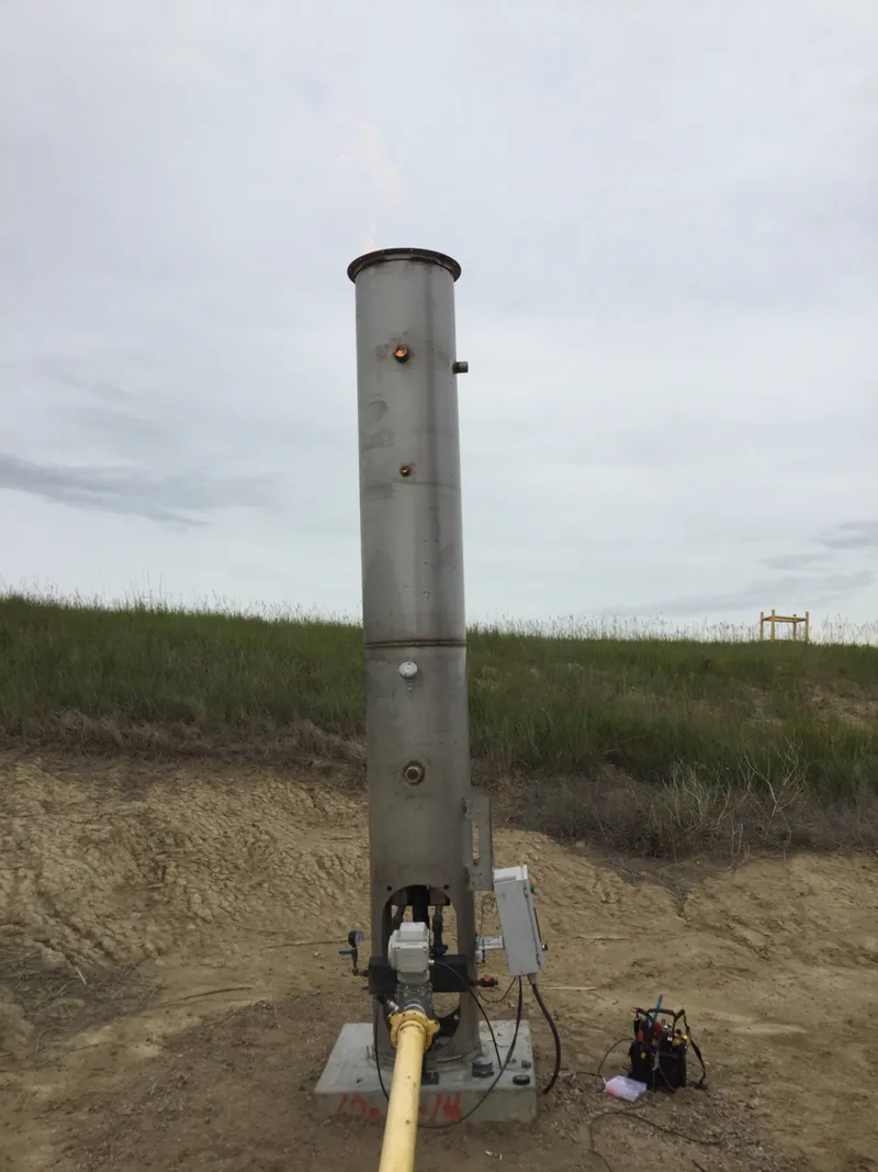Enclosed Combustion Device - Quad O compliant combustor designed for continuous, unmanned operation meeting EPA NSPS OOOO/OOOOa regulatory standards.
