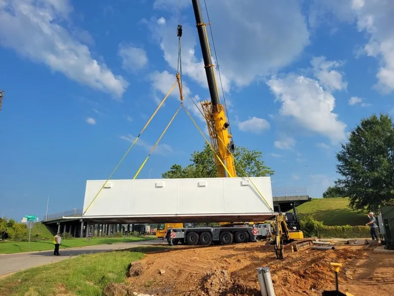 Infrastructure Build - Full-scale construction and installation of industrial infrastructure and modular systems.