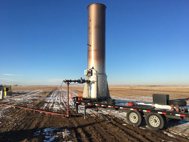 Portable Combustion Solutions - Trailer mounted emission control systems for remote, emergency, or maintenance outages.