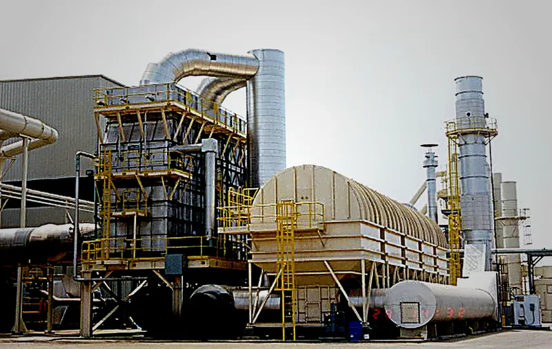 Regenerative Thermal Oxidizer (RTO) - Multi-chamber RTO system designed and installed for high-efficiency thermal oxidation in chemical processing applications.