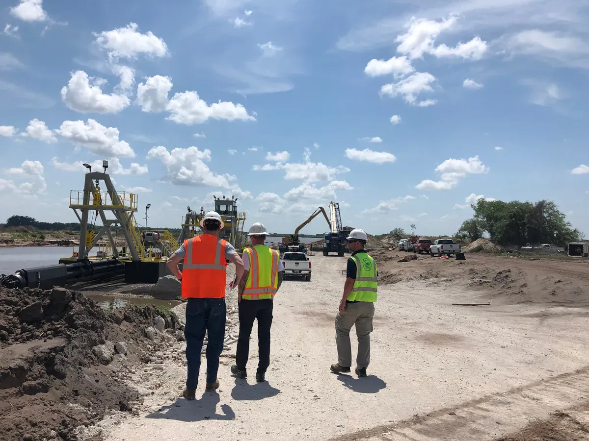 CREATE Industries team performing industrial site operations in the field