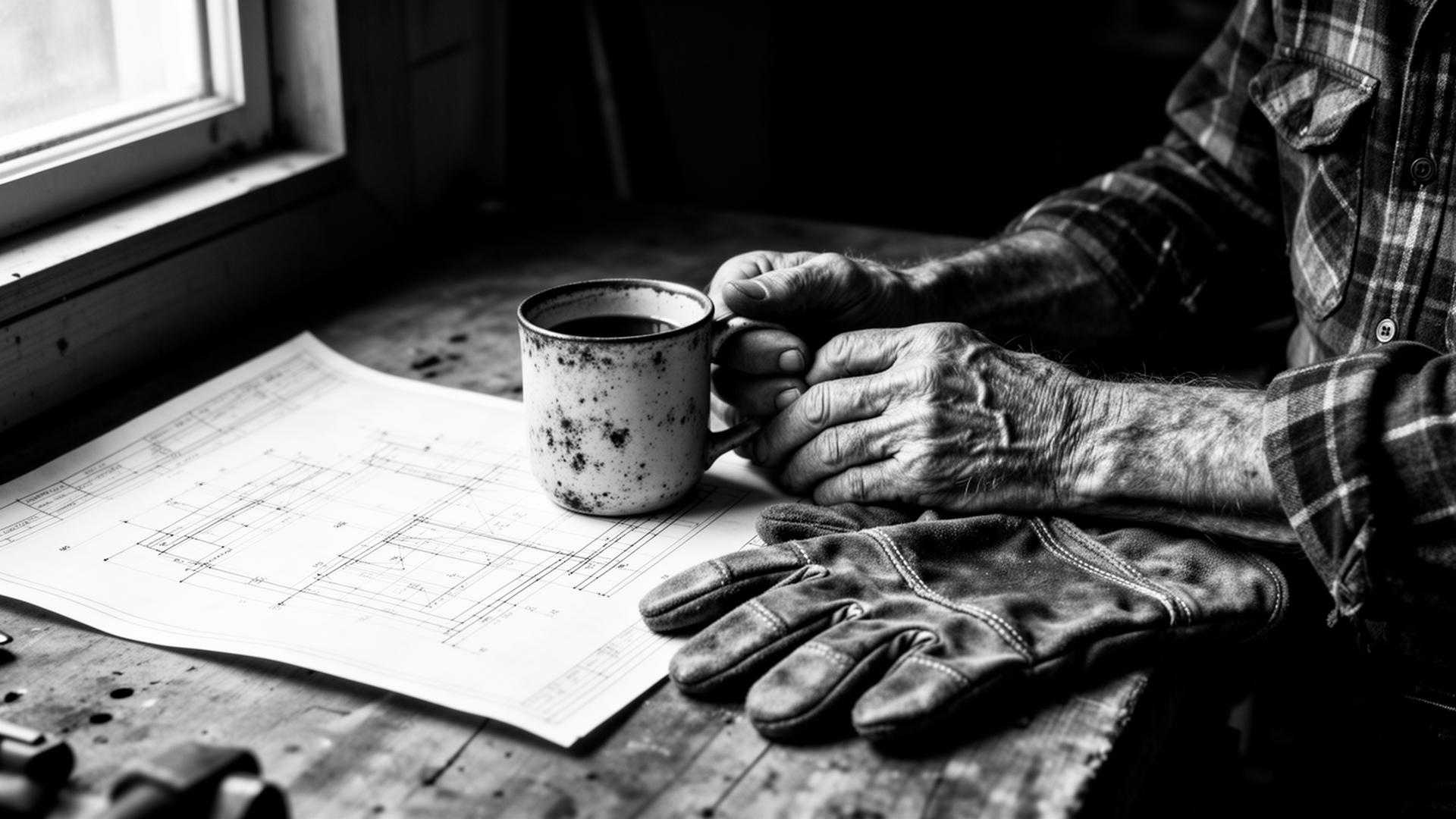 Owner-operator at the workbench